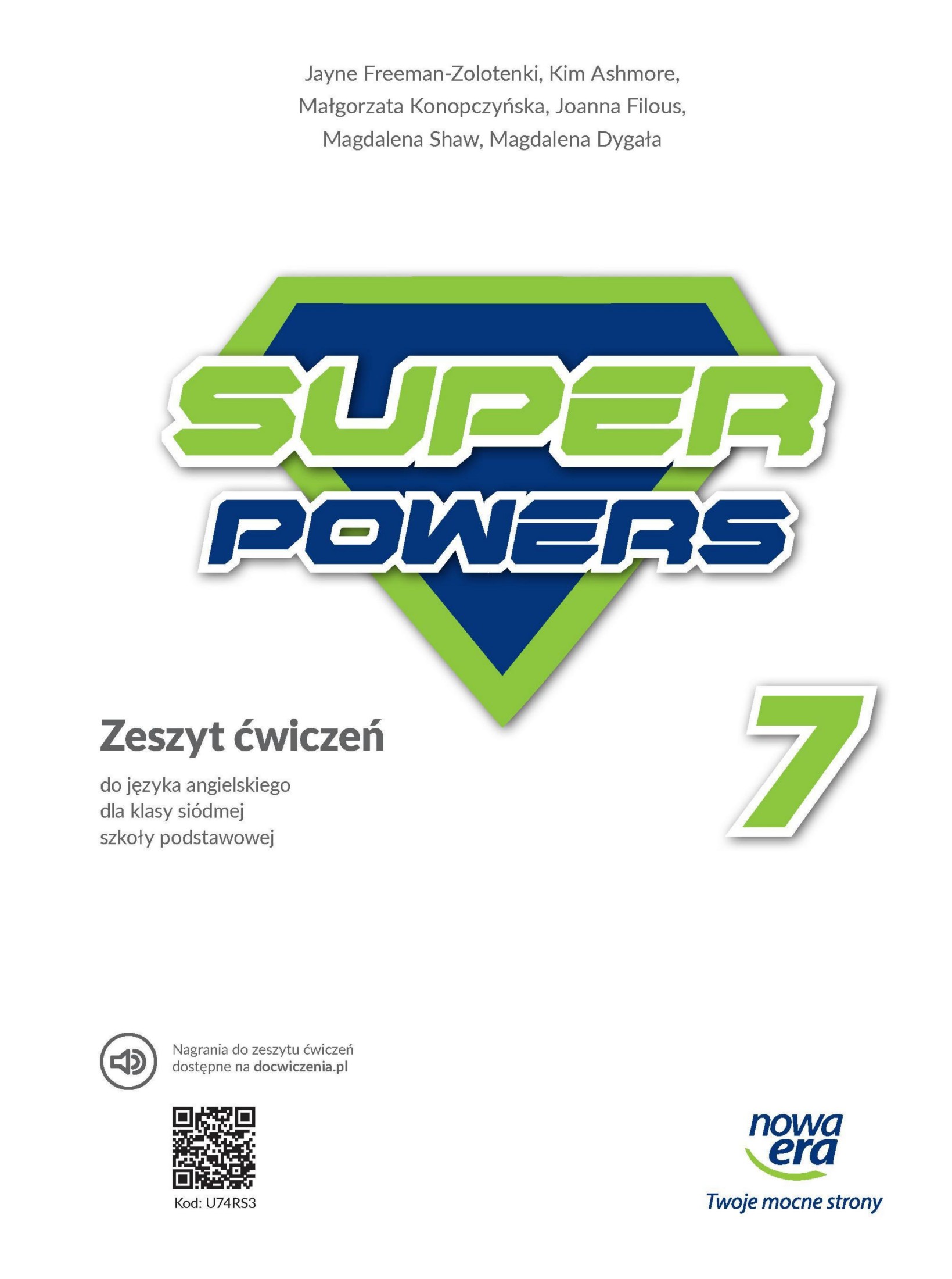 Super powers 7 zeszyt cwiczen do jezyka angielskiego dla klasy siodmej szkoly podstawowej